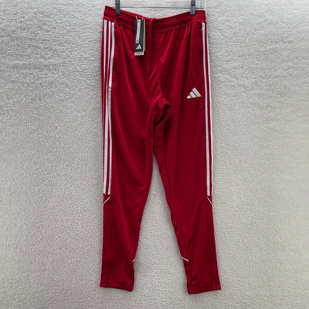Adidas Track Pants Mens Medium Red White Tiro 23 Tapered Soccer Sports Gym